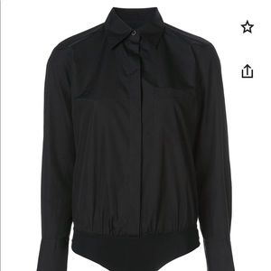 SOLD Alix NYC NWT BLUE Howard poplin bodysuit